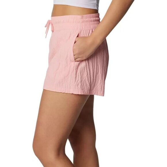 Columbia Women's Boundless Trek Active Shorts Lightweight Pockets Pink Medium - Picture 3 of 5